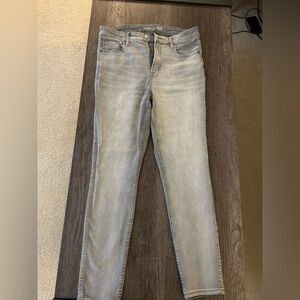 Old Navy Women's Light Gray Skinny Jeans EXTRA HIGH RISE